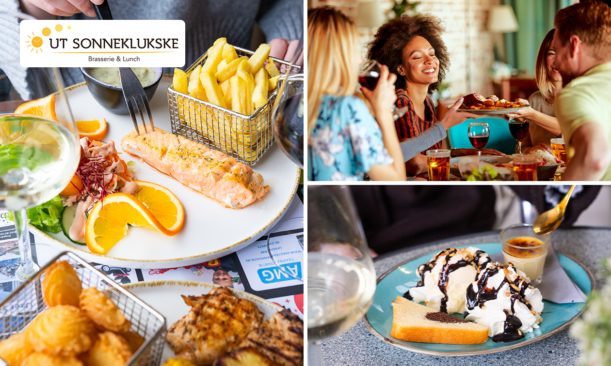 3-gangen keuzediner bij Ut Sonneklukske brasserie & lunch