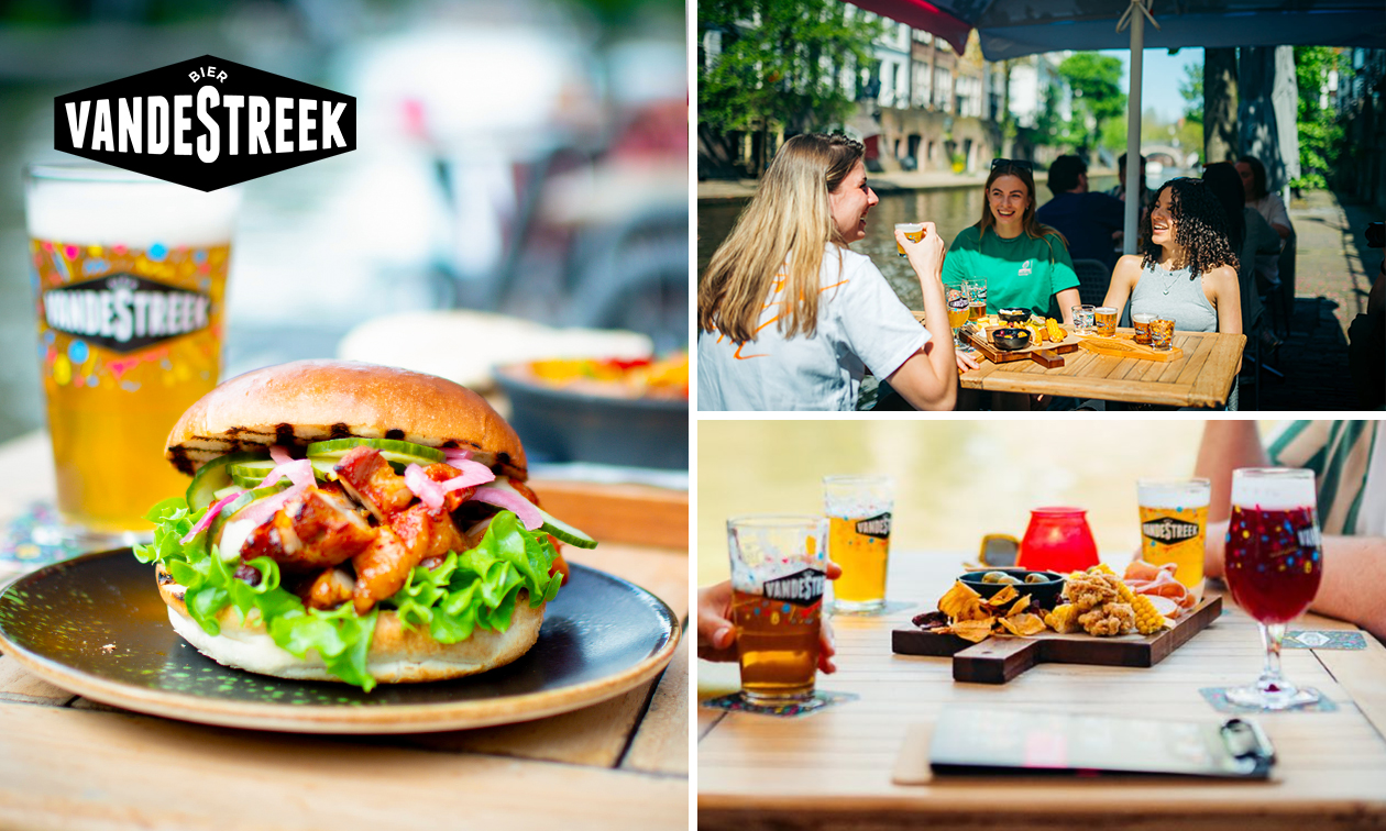 Lunchgerecht naar keuze of borrelplank + bierproeverij bij VandeStreek Oudegracht