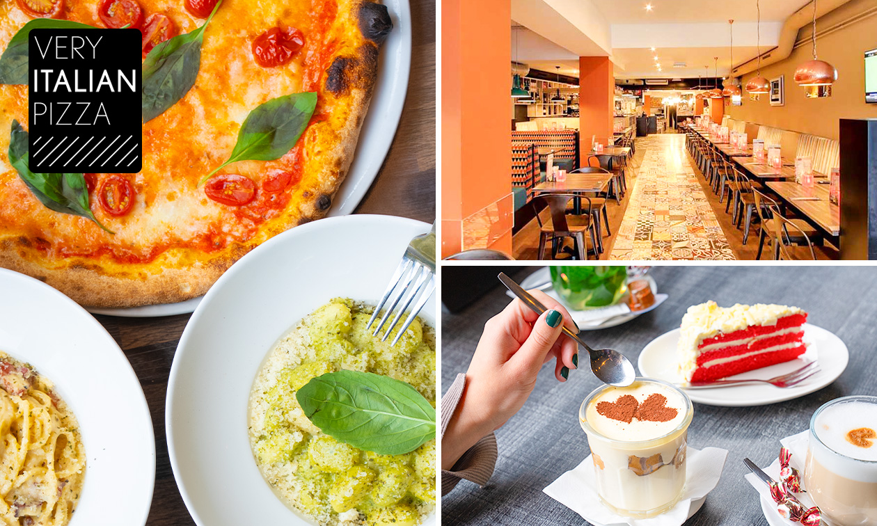 2-gangenlunch of 3-gangendiner à la carte bij Very Italian Pizza Leiden