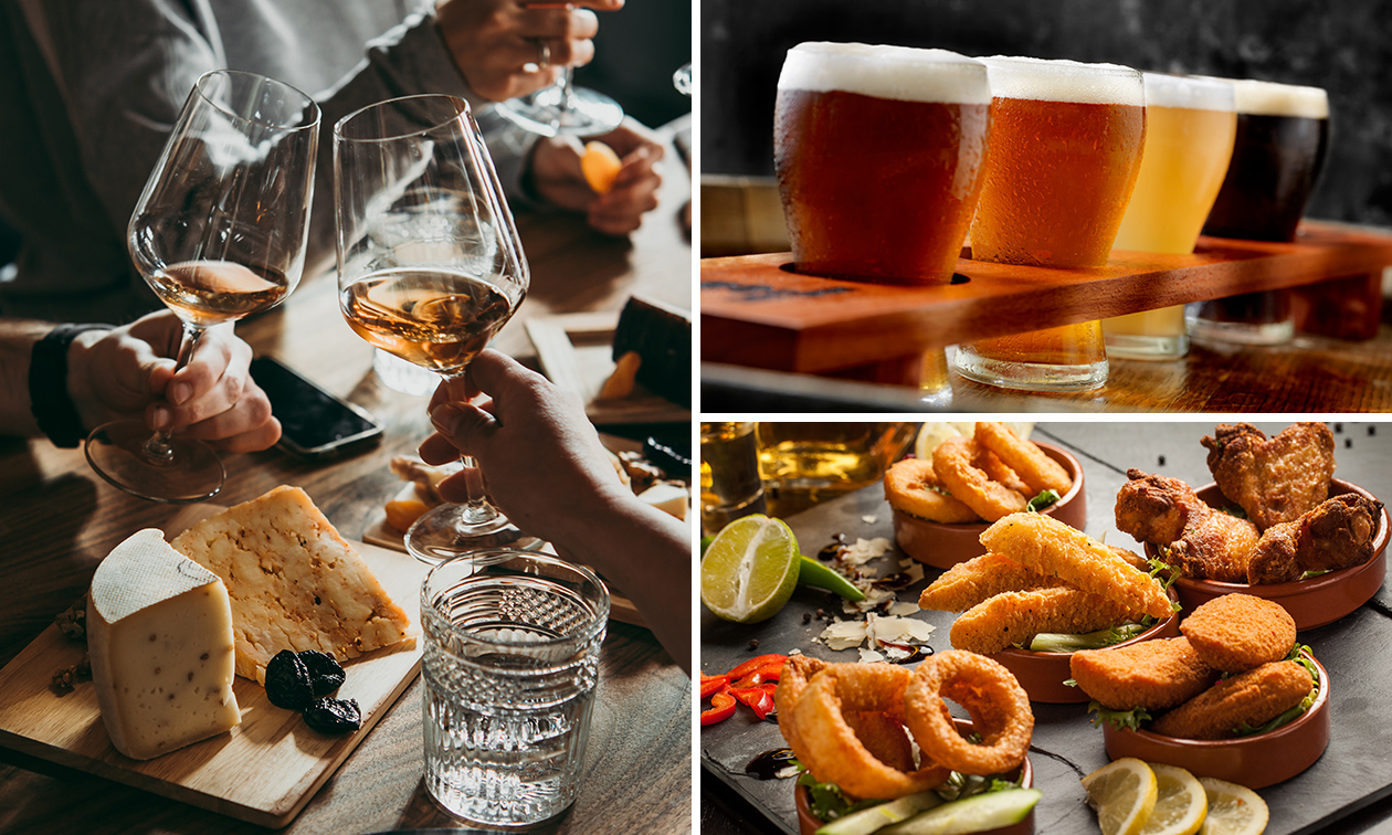 Wijn- of bierproeverij + evt. tapas aan huis (2 uur)